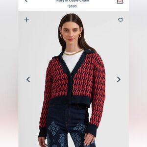 NWT La DoubleJ navy Winset cardigan size M